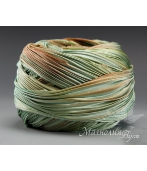 Лента Shibori (шибори)  "Light Verdigris", 10 см