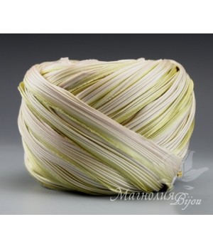 Лента Shibori (шибори)  "Snow on the Mountain", 10 см