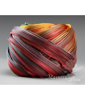 Лента Shibori (шибори)  "Feathers", 10 см