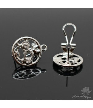 ПУССЕТЫ "Galaxy", родиевое покрытие