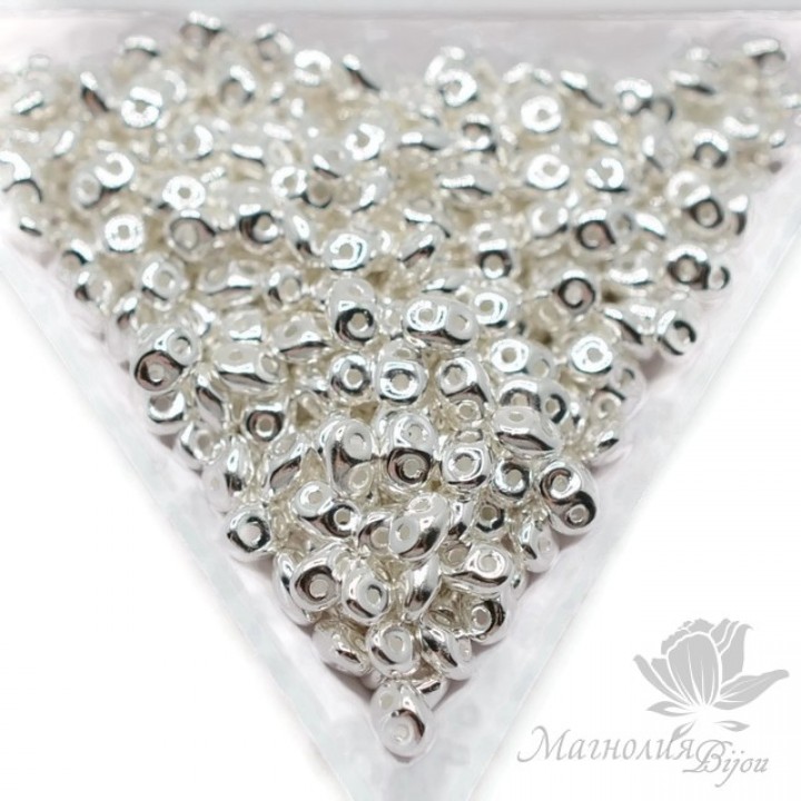 SuperDuo "Серебро 925 пробы", 2,5 : 5мм, 5 грамм