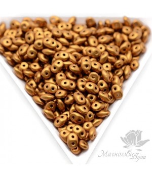 SuperDuo "Crystal golden rod", 2,5 : 5мм, 10 грамм