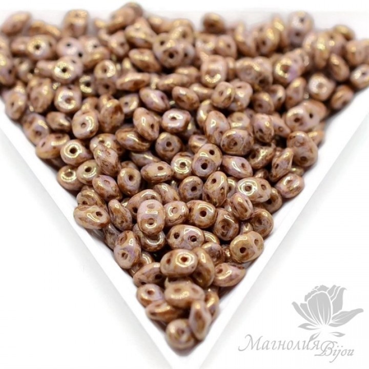 SuperDuo "Коричнево-фиолетовый", 2,5 : 5мм, 10 грамм