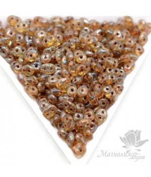 SuperDuo "Хрустальный Пикассо", 2,5 : 5мм, 10 грамм SuperDuo "Хрустальный Пикассо", 2,5 : 5мм, 10 грамм