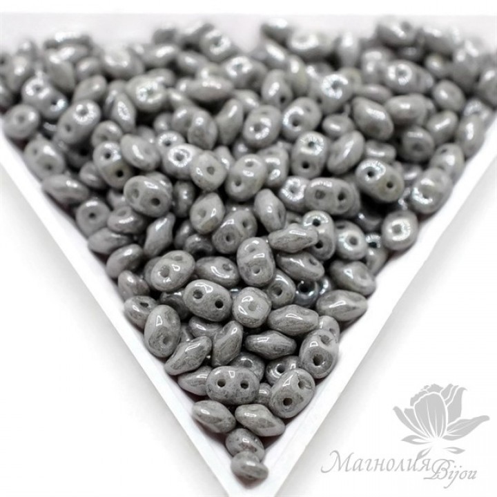 SuperDuo "Серый глянцевый", 2,5 : 5мм, 10 грамм