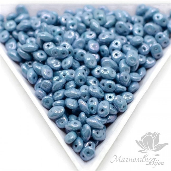 SuperDuo "Синий глянцевый", 2,5 : 5мм, 10 грамм