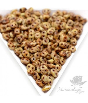 SuperDuo "Темный травертин", 2,5 : 5мм, 10 грамм SuperDuo "Темный травертин", 2,5 : 5мм, 10 грамм