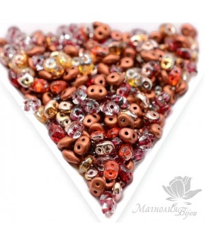 SuperDuo MIX "Осенний огонь", 2,5 : 5мм, 10 грамм
