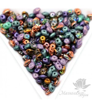 SuperDuo MIX "Mardi gras plush", 2,5 : 5мм, 10 грамм