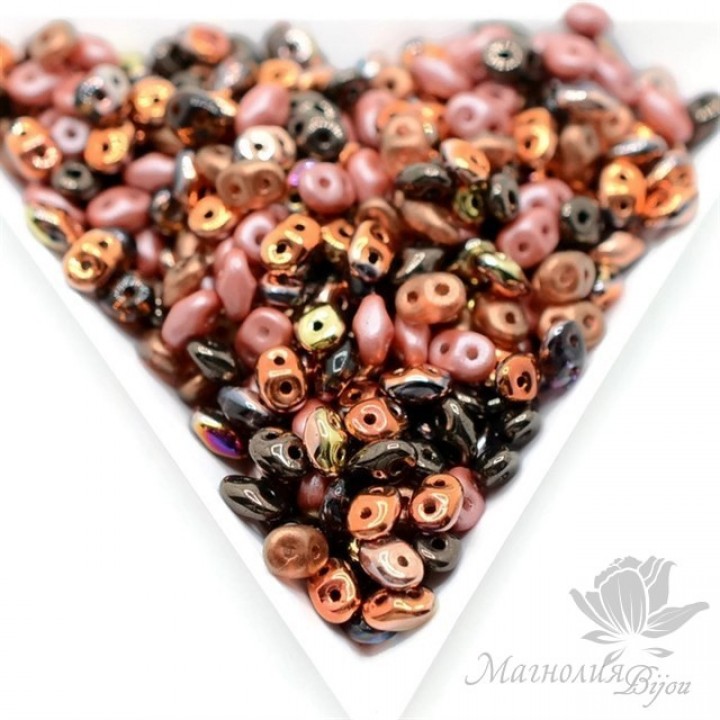 SuperDuo MIX "Медный каньон", 2,5 : 5мм, 10 грамм