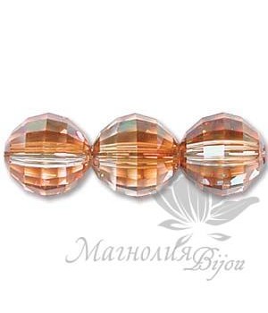 БУСИНА "Copper", круглая граненая, 8мм