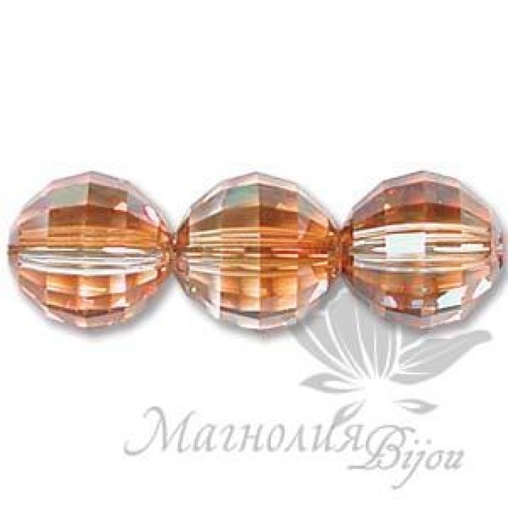 БУСИНА "Copper", круглая граненая, 8мм