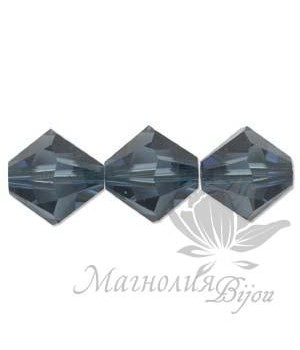 Биконусы Swarovski 3мм MONTANA, 20 штук