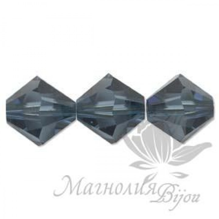 Биконусы Swarovski 3мм MONTANA, 20 штук