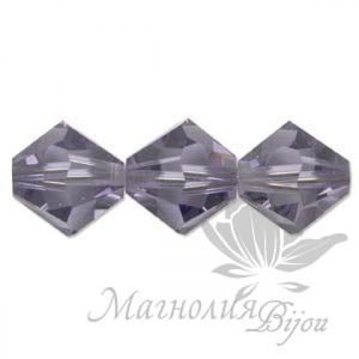 Биконусы Swarovski 3мм TANZANITE, 20 штук