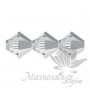 Биконусы Swarovski 3мм CRYSTAL LIGHT CHROME, 20 штук