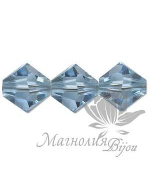Биконусы Swarovski 4мм AGUA, 20 штук