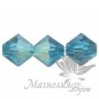 Биконусы Swarovski 4мм BLUE ZIRCON,  20 штук