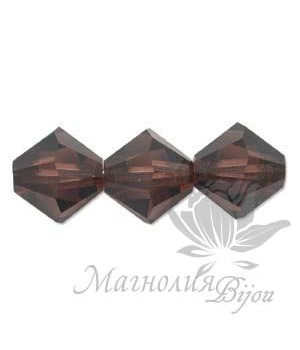 Биконусы Swarovski 4мм BURGUNDY, 20 штук