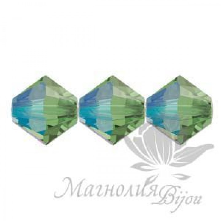 Биконусы Swarovski 4мм ERNITE SHIMMER, 20 штук