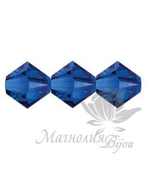 Весна/Лето 2019 Биконусы Swarovski 4мм MAJESTIC BLUE, 20 штук
