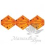 Биконусы Swarovski 4мм TANGERINE, 20 штук