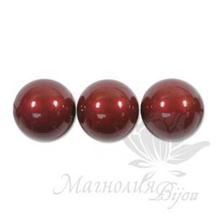 Жемчуг Swarovski 6мм Bordeaux, 10 штук