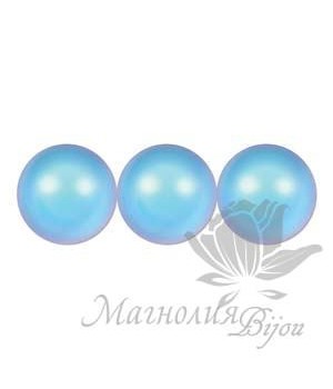 Жемчуг Swarovski 6мм Iridescent Light Blue, 10 штук Жемчуг Swarovski 6мм Iridescent Light Blue, 10 штук