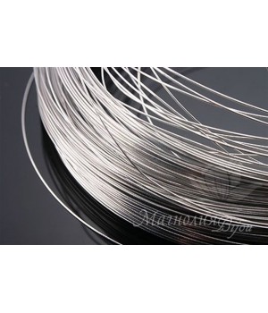 ПРОВОЛОКА "твердая 0,3мм", родиевое покрытие, 2 метра ПРОВОЛОКА "твердая 0,3мм", родиевое покрытие, 2 метра
