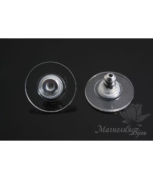 ЗАГЛУШКИ для швенз(пуссет), родиевое покрытие