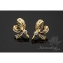 ПУССЕТЫ "Кокетка", позолота 14 карат
