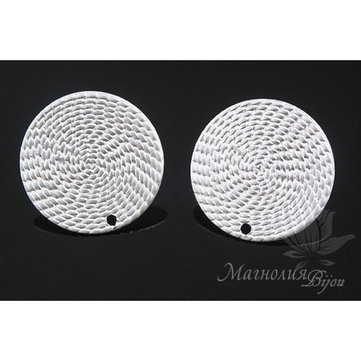 ПУССЕТЫ "Золото Инков", родиевое покрытие