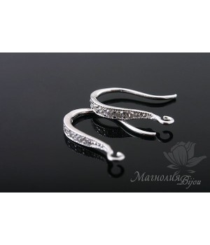 ШВЕНЗЫ "Ева", родиевое покрытие