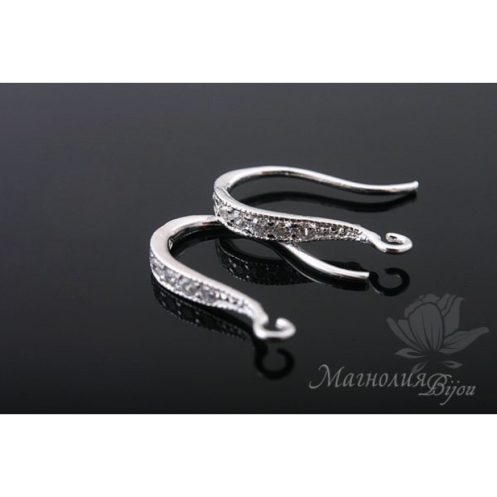 ШВЕНЗЫ "Ева", родиевое покрытие