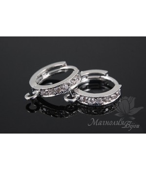 ШВЕНЗЫ  "Челси" с английским замком, родиевое покрытие