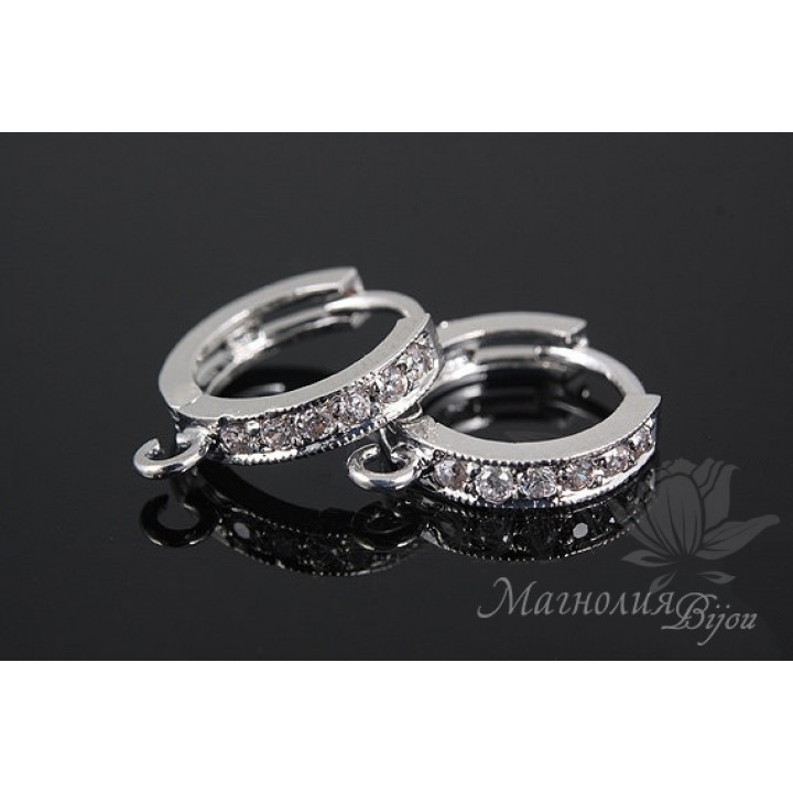 ШВЕНЗЫ  "Челси" с английским замком, родиевое покрытие