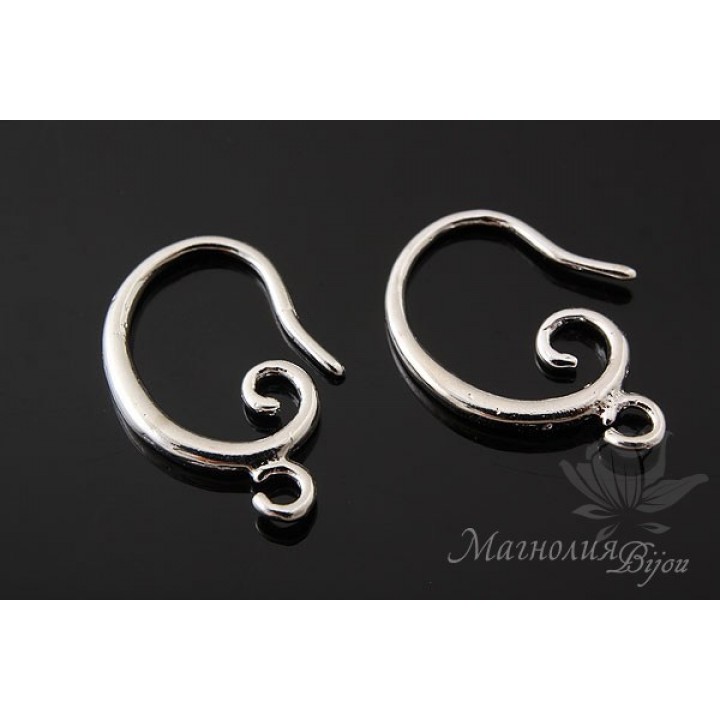 ШВЕНЗЫ "Spiral", родиевое покрытие