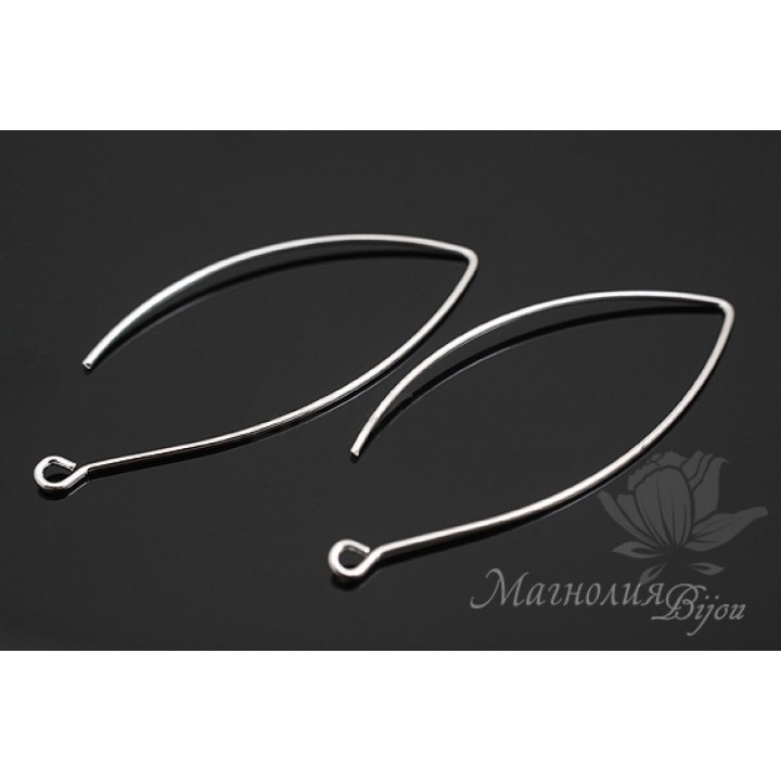 Швензы "Hook", родиевое покрытие