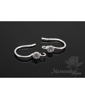 ШВЕНЗЫ "Ника", родиевое покрытие