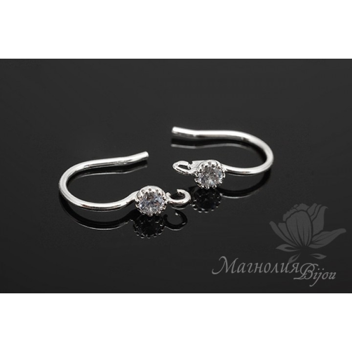 ШВЕНЗЫ "Ника", родиевое покрытие