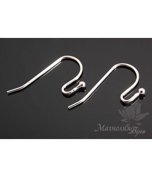 Швензы "Простые", родиевое покрытие