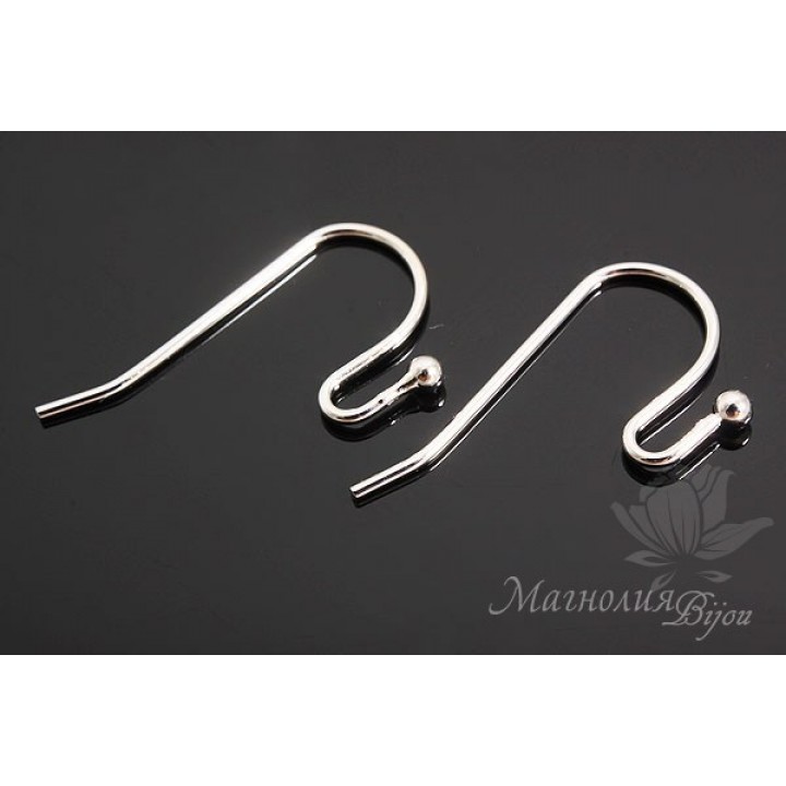 Швензы "Простые", родиевое покрытие