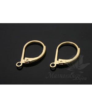 Швензы "Французкие", позолота 14 карат