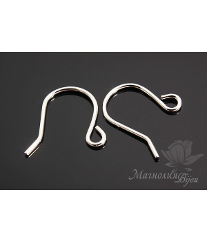 ШВЕНЗЫ "Петельки", родиевое покрытие