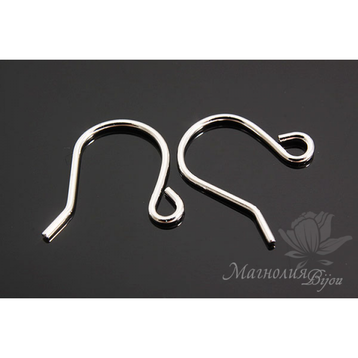 ШВЕНЗЫ "Петельки", родиевое покрытие