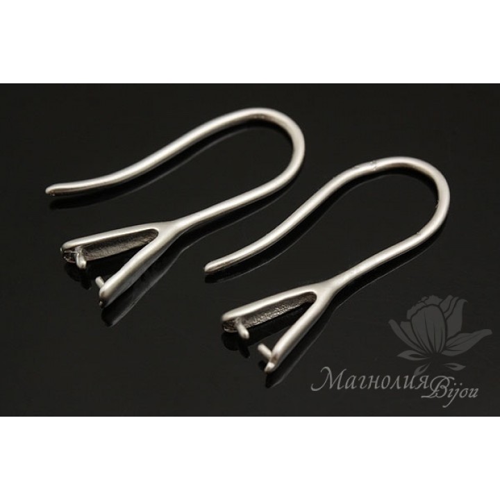 ШВЕНЗЫ-БЕЙЛЫ "Фламинго", родиевое покрытие