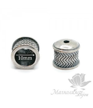 КОЛПАЧОК(шапочка) "Зигзаги", античное серебро