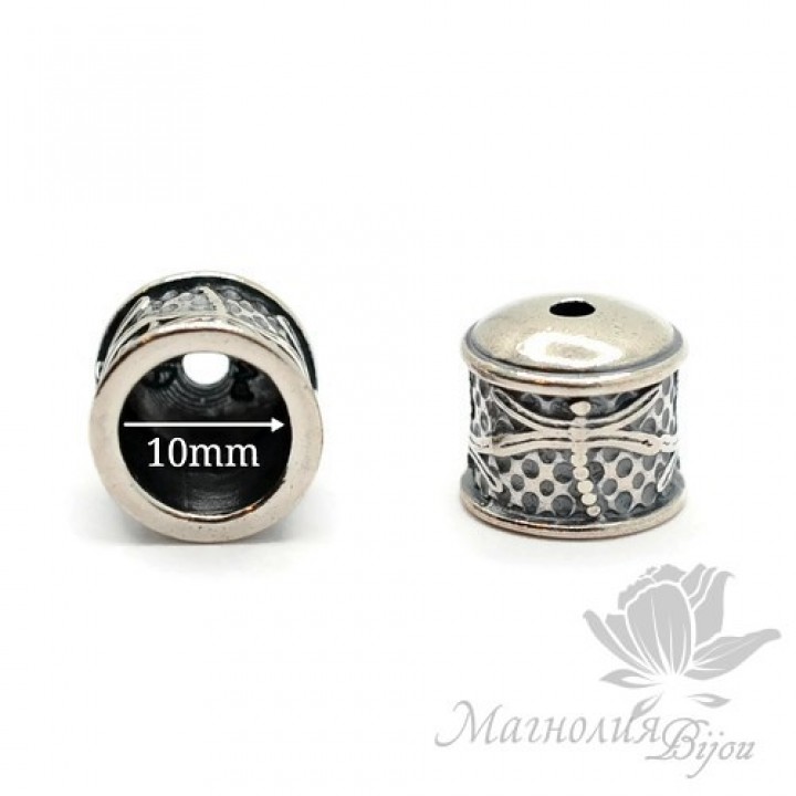 КОЛПАЧОК(шапочка) "Стрекоза", античное серебро