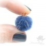 ПОДВЕСКА "Помпон синий" 18мм