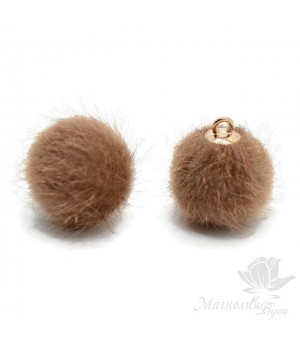 ПОДВЕСКА "Помпон корица" 18мм ПОДВЕСКА "Помпон корица" 18мм